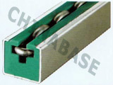 Chain guides for round link chains